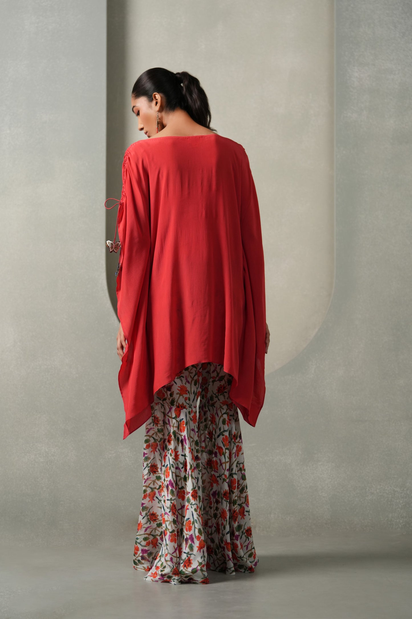 Pankhira 3-Piece Co-ord Set - Red