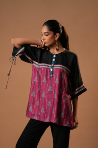 Zehraani Printed Top with Sleeves