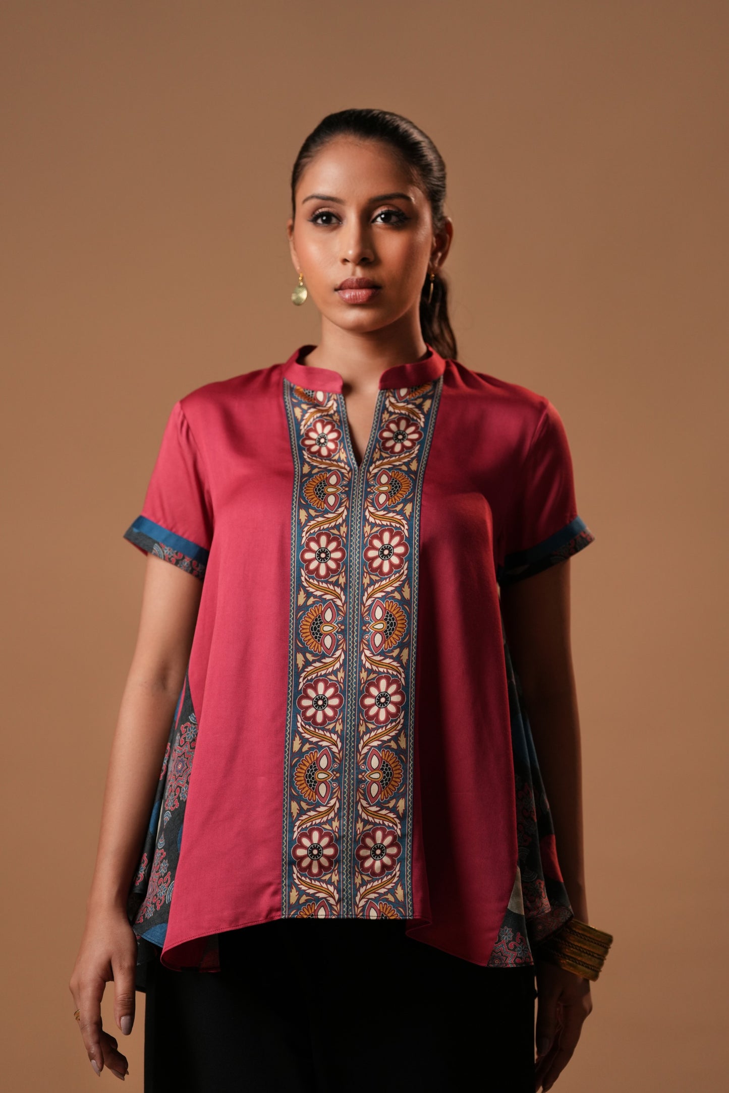 Gulraas Printed Top with Dori Latkan