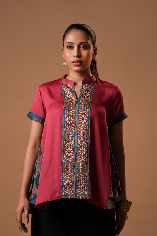 Gulraas Printed Top with Dori Latkan