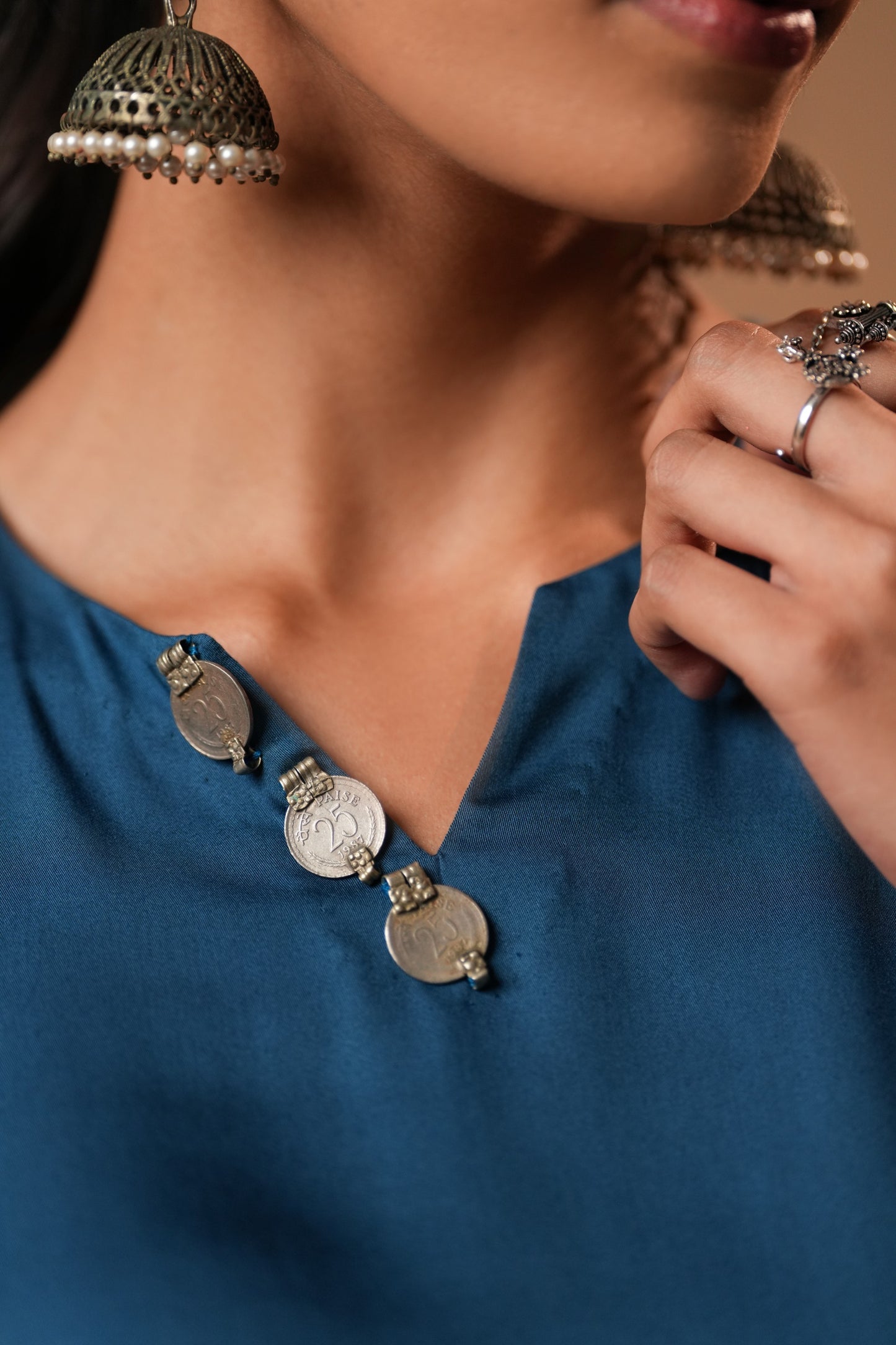 Mehreen Asymmetrical Printed Kurti with Sleeves