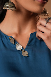 Mehreen Asymmetrical Printed Kurti with Sleeves