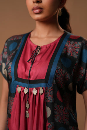 Gulnisa Printed Top with a Tie-up