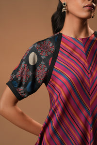 Lehraya Printed Top with Puff Sleeves