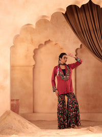 Raktima Gota Blazer Sharara Set