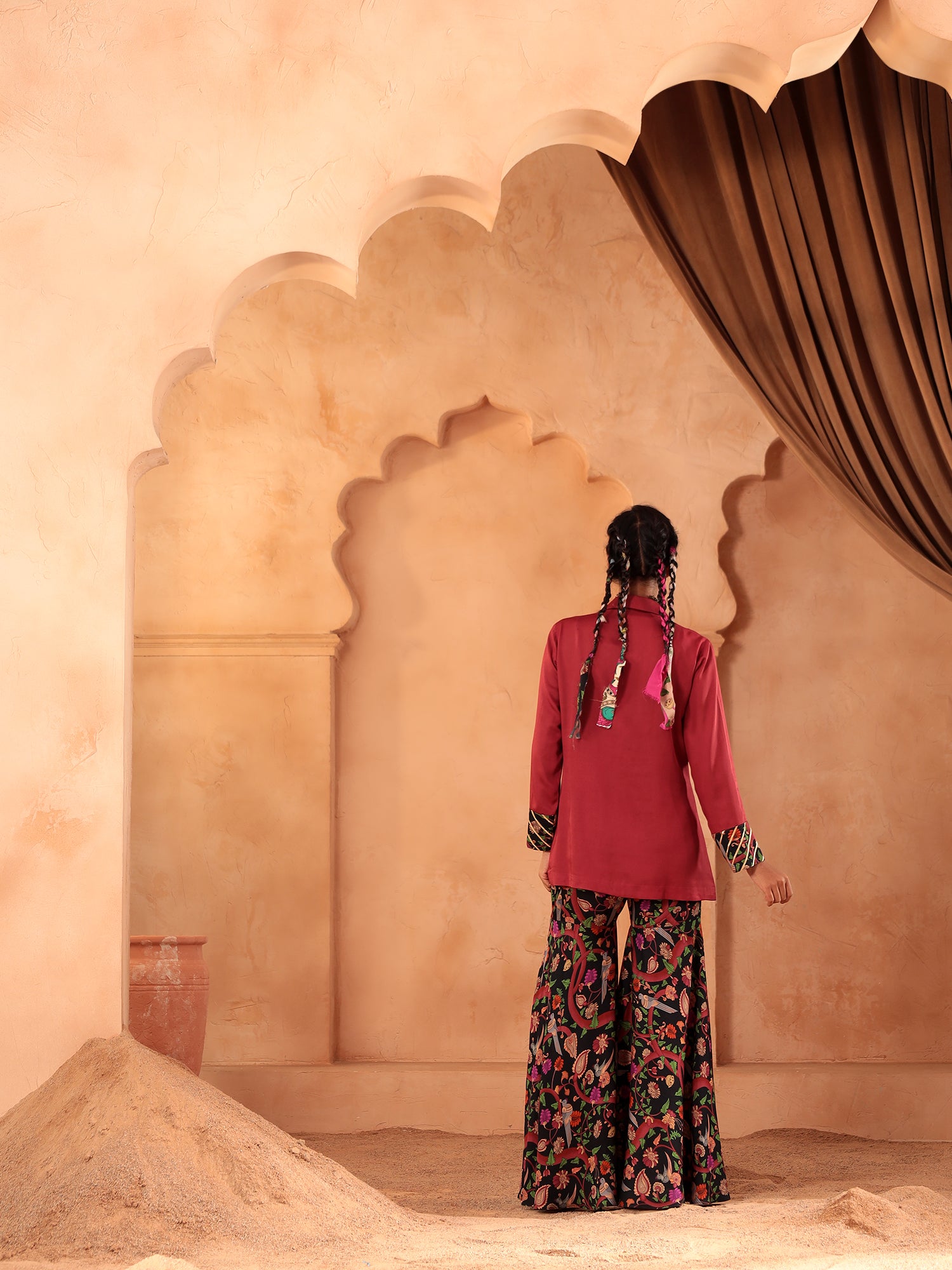 Raktima Gota Blazer Sharara Set