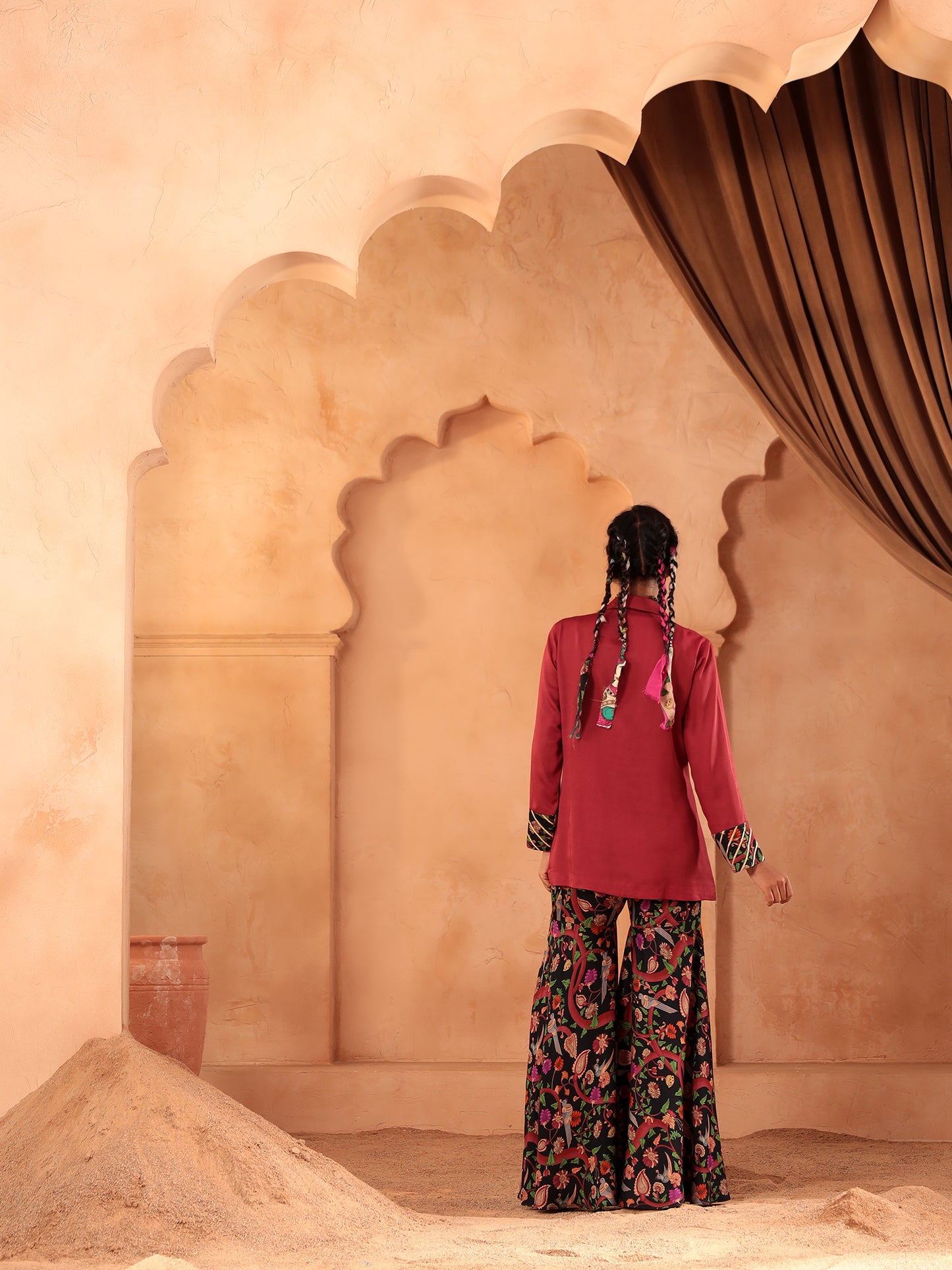 Raktima Gota Blazer Sharara Set