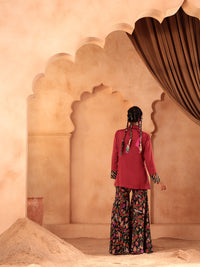 Raktima Gota Blazer Sharara Set