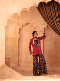 Raktima Gota Blazer Sharara Set