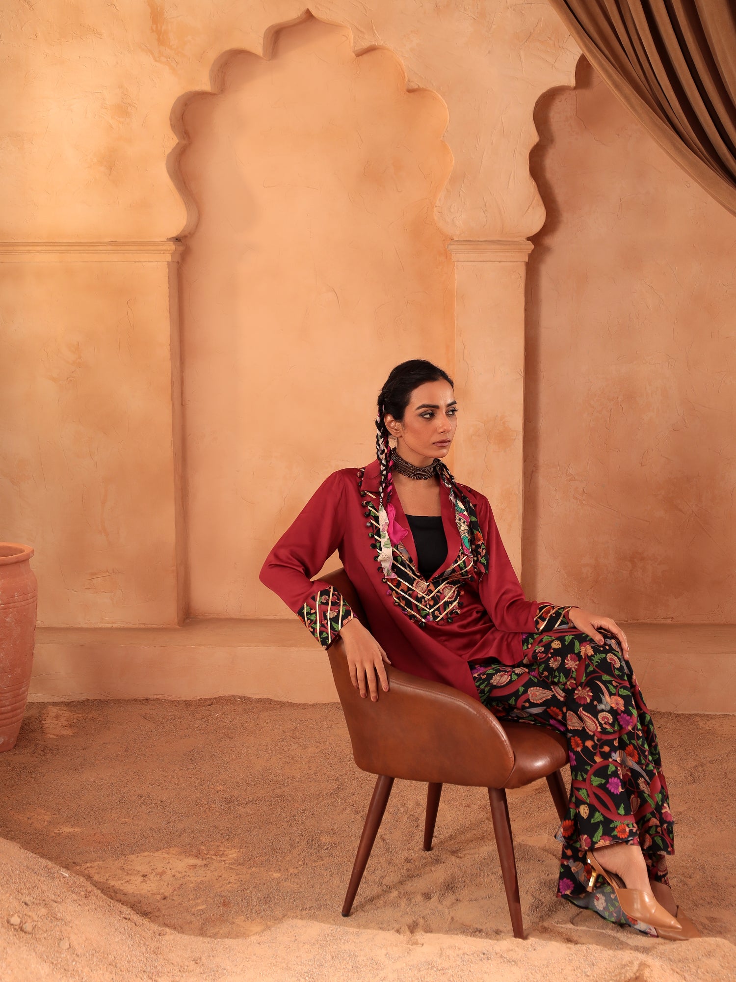 Raktima Gota Blazer Sharara Set